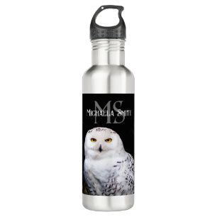 Majestätischer Winterschneeauuler Monogramm-indivi Edelstahlflasche