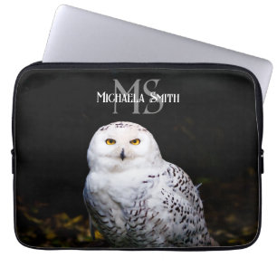 Majestätischer Winterschneeauuler Monogramm-indivi Laptopschutzhülle