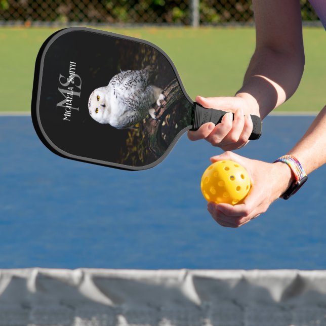 Majestätischer Winterschneeauuler Monogramm-indivi Pickleball Schläger (InSitu)