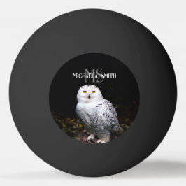 Majestätischer Winterschneeauuler Monogramm-indivi Tischtennisball