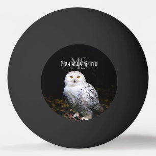Majestätischer Winterschneeauuler Monogramm-indivi Tischtennisball