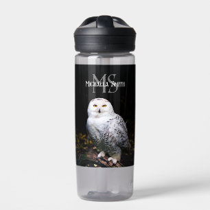 Majestätischer Winterschneeauuler Monogramm-indivi Trinkflasche