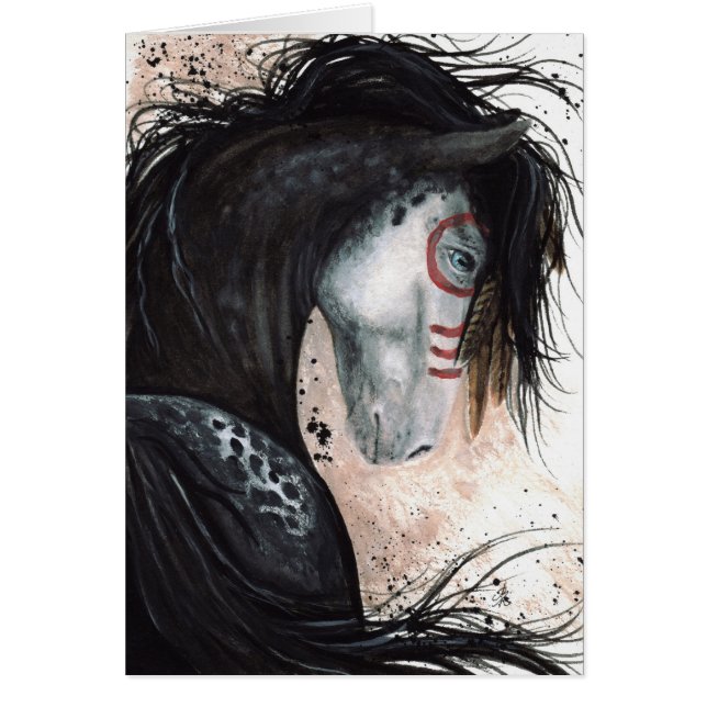 Majestätisches Appalossa Pferd durch BiHrLe Karte (Vorne)