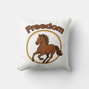 **Majestätisches arabisches Pferd in der goldenen  Kissen