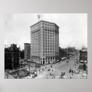 Majestätisches Gebäude, Detroit: 1899 Poster