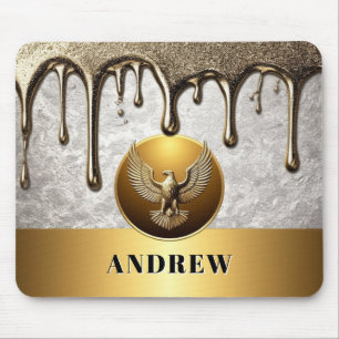 Majestätisches Golden Eagle Metalldesign 🦅 Mousepad