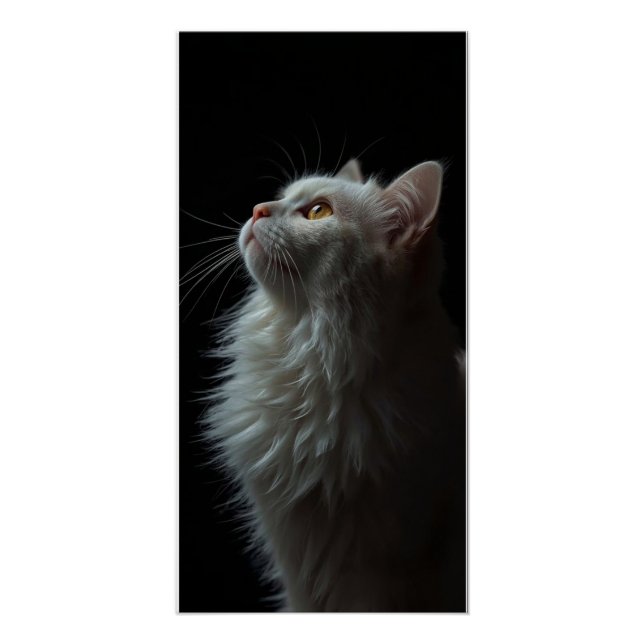 Majestätisches Katzenporträt Stärke & Königliche Z Poster (Vorderseite)