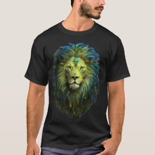 Majestätisches Löwendesign T-Shirt