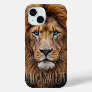 Majestätisches Löwengesicht mit blauen Augen Wil Case-Mate iPhone Hülle
