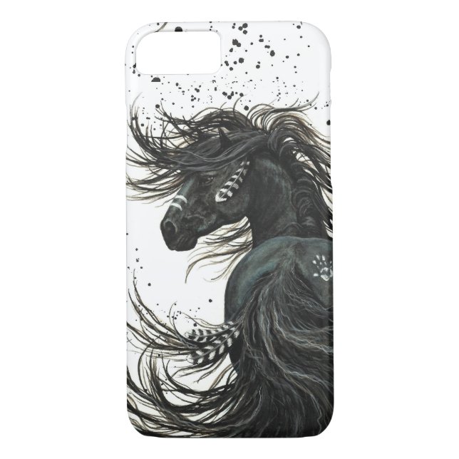 Majestätisches Mustang-Pferd durch BiHrLe iPhone 7 Case-Mate iPhone Hülle (Rückseite)