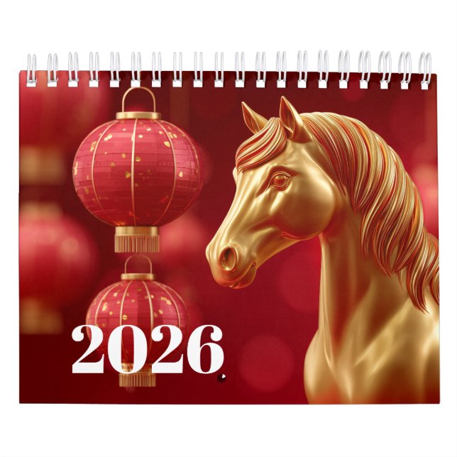 Majestätisches Pferdejahr 2026: Jahreszeiten des P Kalender (Titelbild)