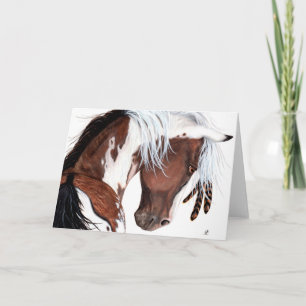 Majestätisches Pinto Paint Horse von BiHrLe Karte