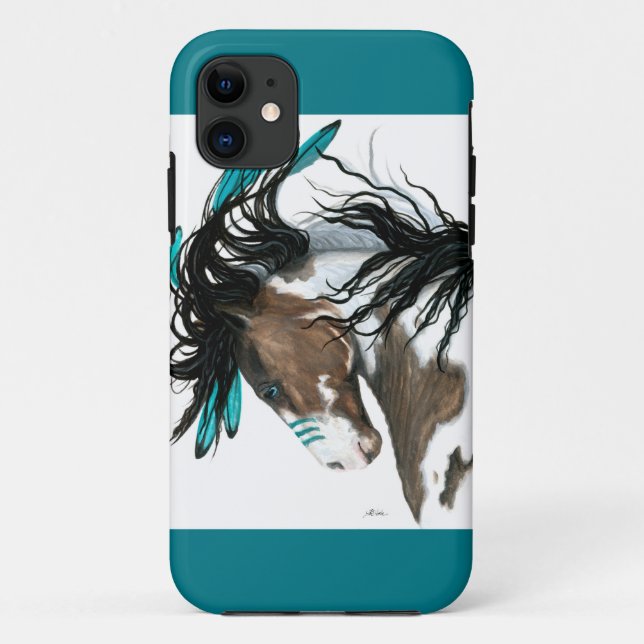Majestätisches Pinto-Pferd durch Bihrle Case-Mate iPhone Hülle (Rückseite)