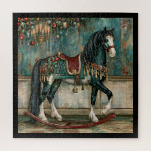 Majestätisches viktorianisches Weihnachtspferd