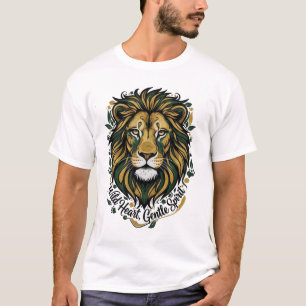 Majestätisches Wildes Herz Sanfter Geist Löwenkopf T-Shirt