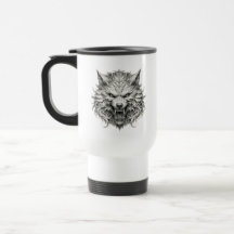 Majestätisches Wolfsgesicht Individueller Text The