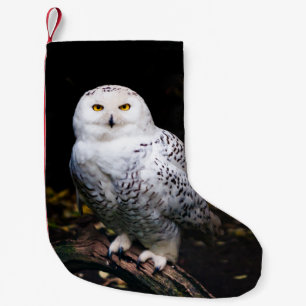 Majestätliche Winter-Schneeeule Kleiner Weihnachtsstrumpf