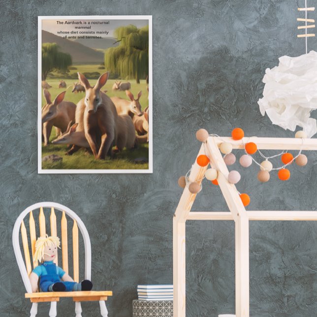 Majestic Aardvark Roaming Green Landschaft Poster (Von Creator hochgeladen)