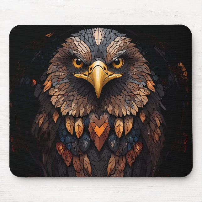 Majestic Adler Key Ring Mousepad (Vorne)