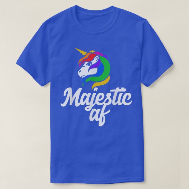 Majestic AF magische Einhornbäume T-Shirt (Design vorne)