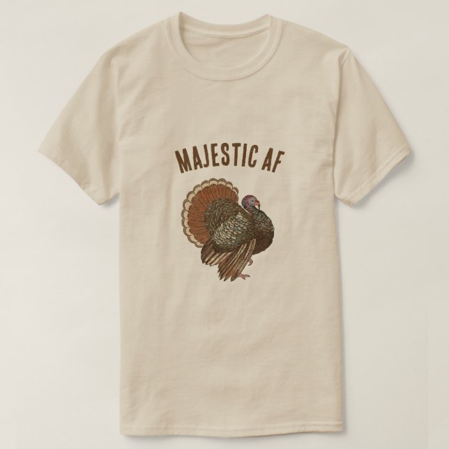 Majestic AF Türkei Erntedank T-Shirt (Design vorne)