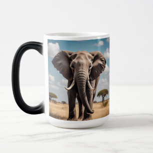 Majestic African Elephant Verwandlungstasse