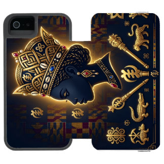 Majestic African queen portrait  Incipio Watson™ iPhone 5 Geldbörsen Hülle