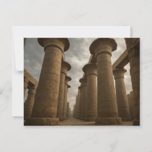 Majestic Ägyptische Tempelkolumnen Postcard Postkarte
