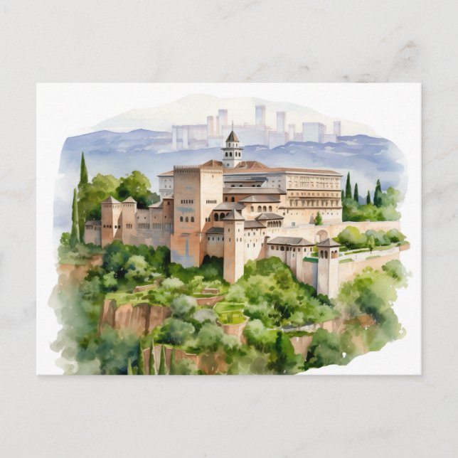 Majestic Alhambra: Ein zeitloses Erbe Postkarte (Vorderseite)