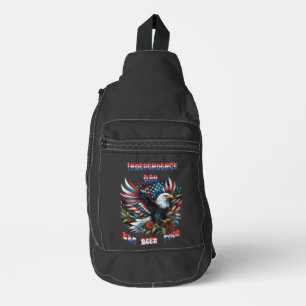 Majestic American Freedom Independence Day Crossbody Bag