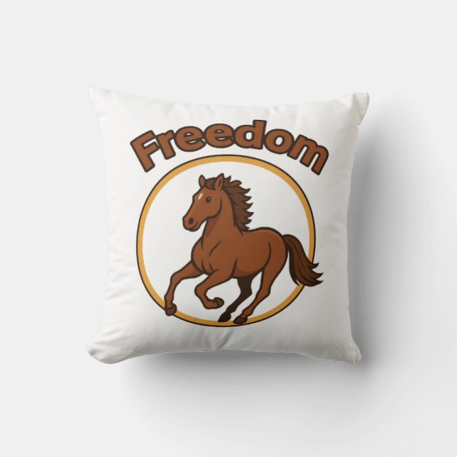 **Majestic Arabian Horse in the Golden Desert** Kissen (Vorderseite)