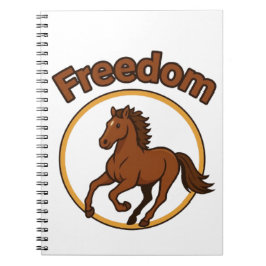 **Majestic Arabian Horse in the Golden Desert** Notizblock
