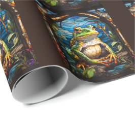 Majestic Arcane Frog verklebte Glasbläserei Geschenkpapier