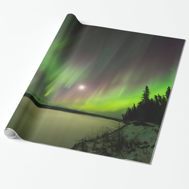 Majestic Aurora Geschenkpapier (Ungerollt)