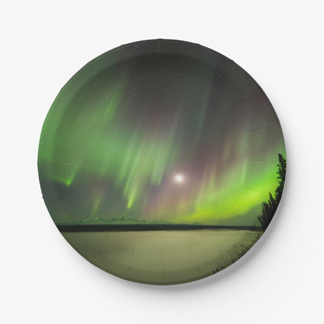Majestic Aurora Pappteller (Vorderseite)