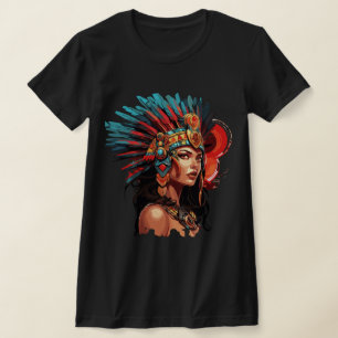 Majestic Aztec Queen T-Shirt