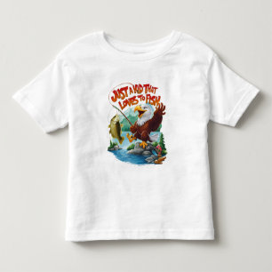 Majestic Bald Adler mit frischem Fisch auf Rocky P Kleinkind T-shirt