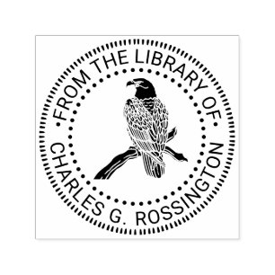 Majestic Bald Eagle auf Zweigstelle NT Library Boo Permastempel