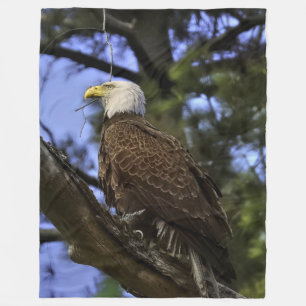 Majestic Bald Eagle Fleecedecke