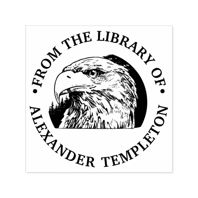 Majestic Bald Eagle Head Nr. 2 aus der Bibliothek Permastempel (Design)