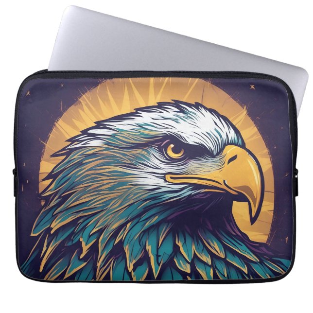 Majestic Bald Eagle Laptopschutzhülle (Vorderseite)