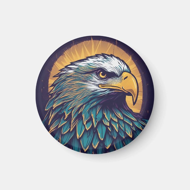 Majestic Bald Eagle Magnet (Vorne)