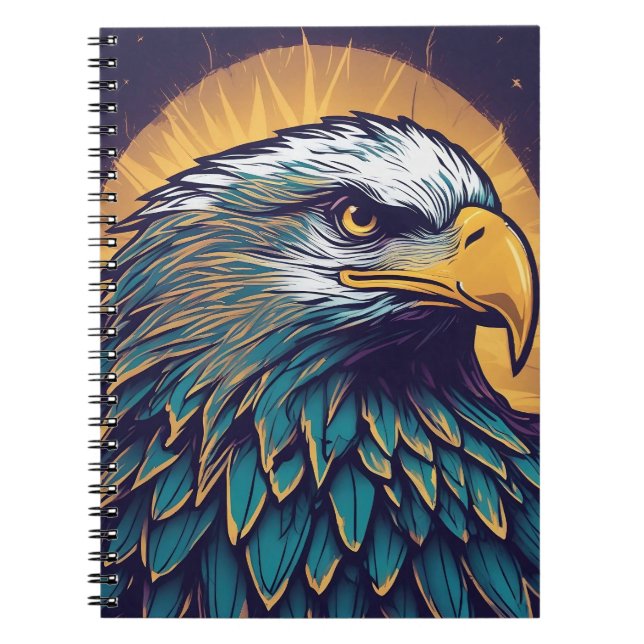 Majestic Bald Eagle Notizblock (Vorderseite)