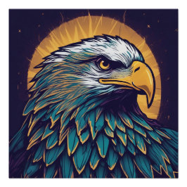 Majestic Bald Eagle Poster