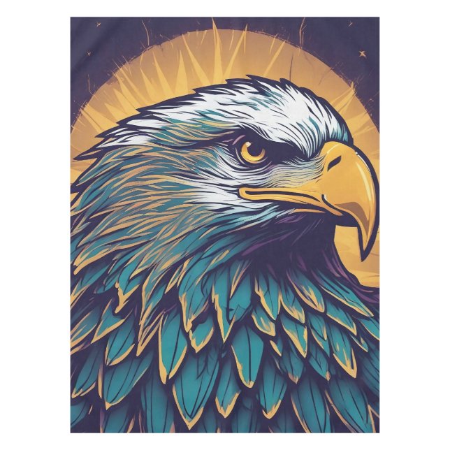Majestic Bald Eagle Tischdecke (Vorderseite)