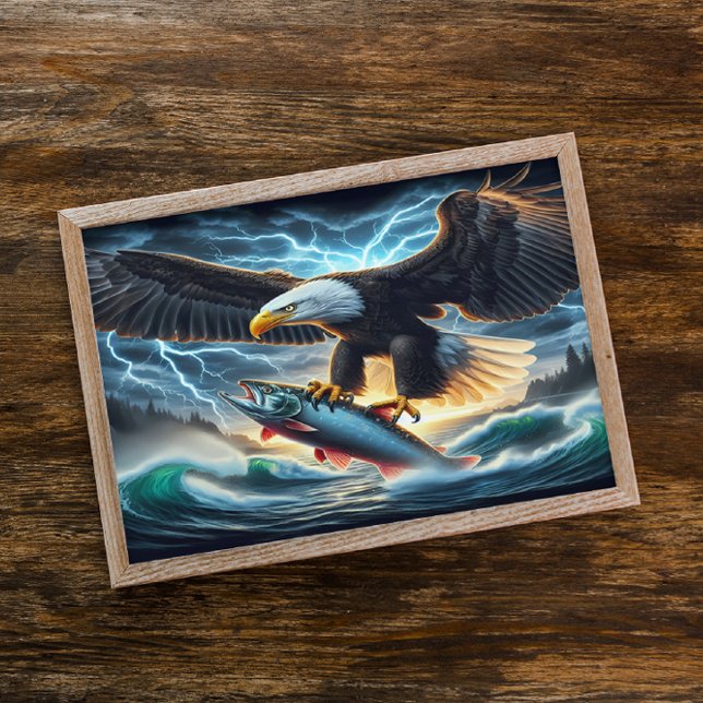 Majestic Bald Eagles Hunter Poster (Von Creator hochgeladen)