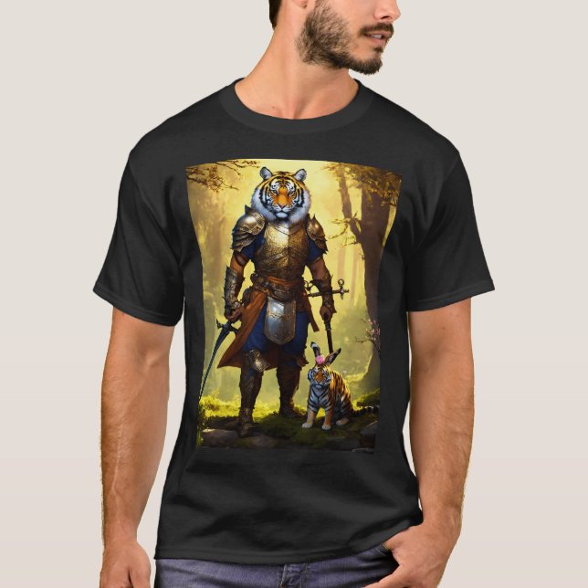 Majestic Bengalisch Tiger - Wildlife Inspiriert T  T-Shirt (Vorderseite)