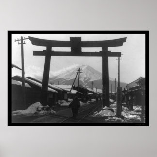 Majestic Berg Fuji, Japan 1909 Poster