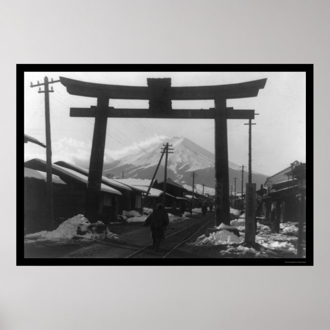 Majestic Berg Fuji, Japan 1909 Poster (Vorne)
