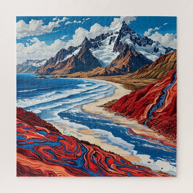 Majestic Berglandschaft mit lebhaften Farben (Vertikal)